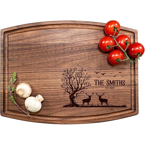 Hunting Outdoor Cutting Board, Hunting Gifts Men, Deer Hunting Decor, Personalized Cutting Board for Camping, Engraved Wood Cutting Boards, Outdoor-Nature & Hunting Gift