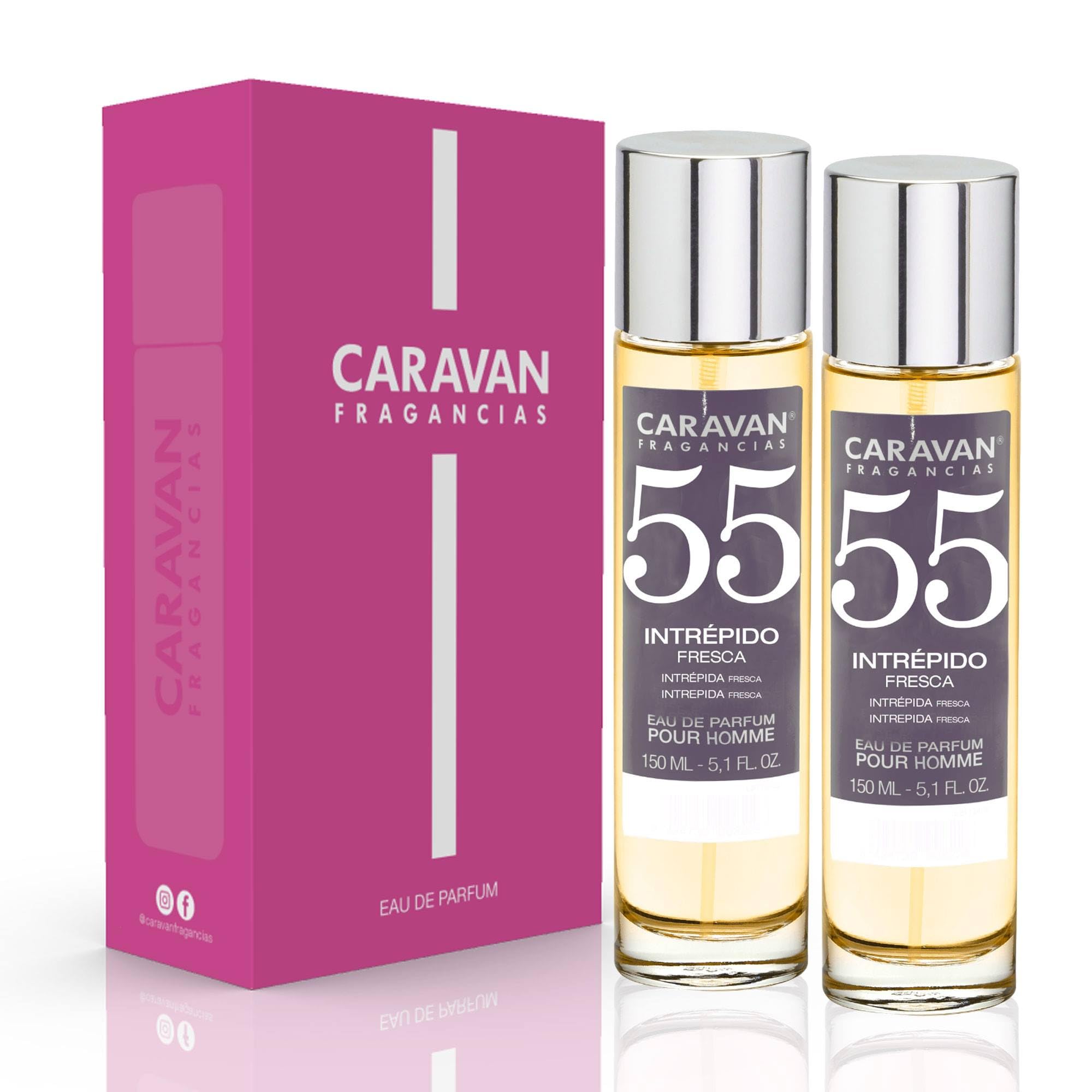 CARAVAN FRAGANCIAS - CAJA DE REGALO con 2 Perfumes Nº55 de 150 ml, para hombre