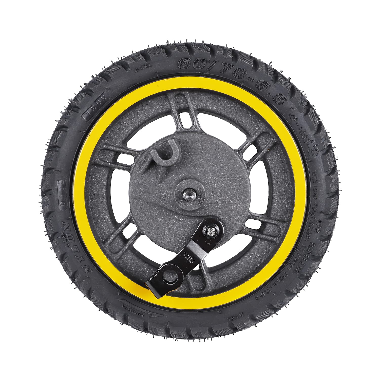MotuTech 60/70-6.5 Tubeless All Terrain Reifen für Segway Ninebot Max G30 Scooter Elektroroller hinten vorne AT Tyre rutschfest Off Road Reifen ohne Schlauch (2 Stück)
