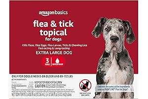 Amazon Basics Flea and Tick Topical Treatment for X-Large Dogs