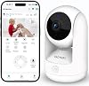 Pet CameraDog Camera wMotion Tracking, Indoor Cameras w 1-Key-Call, 2K HD Baby Monitor wPanTilt Rotating, Live Video&Playback with Phone App, WiFi Wireless Cameras for Home Security