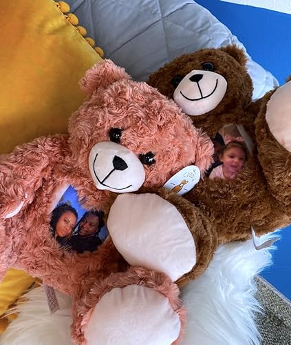 Miniatura 5 de CuddleBuddys Oso de peluche personalizado de foto y audio (marrón)