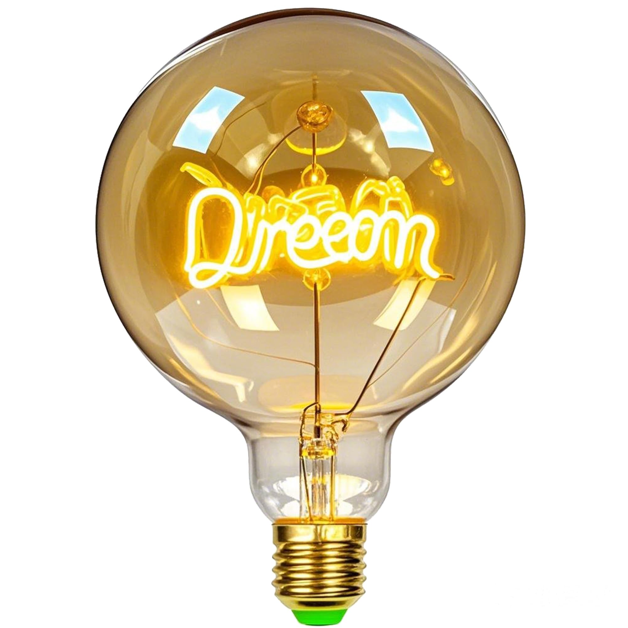 Tianfan Vintage Light Bulbs LED Light Bulb 4W Dimmable Decorative Light Bulbs 220/240V E27 Table Lamp (Dream)