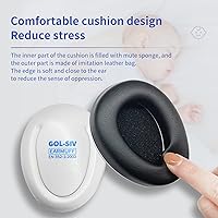 Vista 4 de SHENG LI Protección auditiva para bebés, auriculares con cancelación de ruido para bebés y niños pequeños de 3 a 24 meses, orejeras de protección