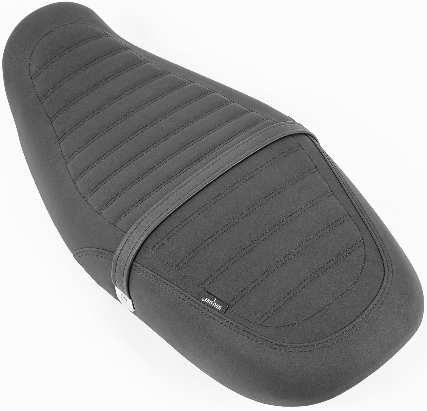 Motorcycle Low-Profile Comfort Saddle Seat Fit for Z900RS Z900 RS 2018 2019 2020 2021 2022 2023 2024 2025, 2-Up Complete One-Piece Dual Cushion Pillion Pad, Black