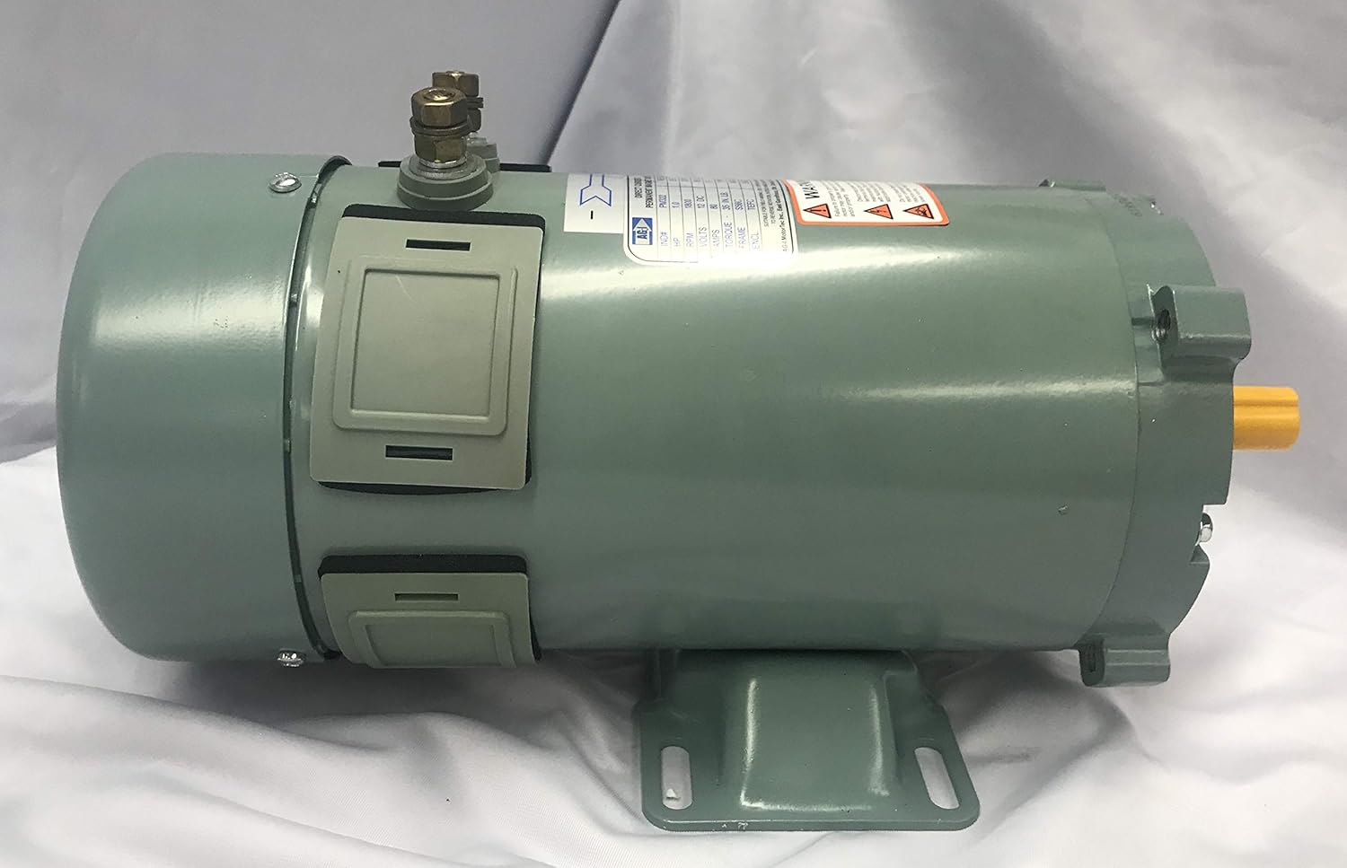 1 HP DC Motor, 1800RPM, 12V, 80A, 56C Frame, TEFC, Permanent Magnet Electric Motor - - 