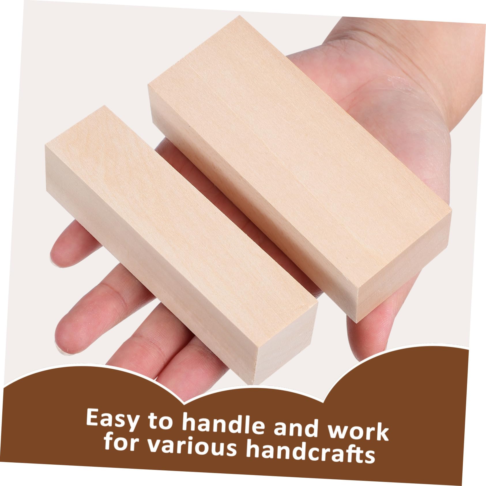 Acabado Natural de Tilo de Tiras de Madera Cuadradas 14 Piezas y Uso Versátil para Manualidades Adecuado para Proyectos DIY y Artesanía