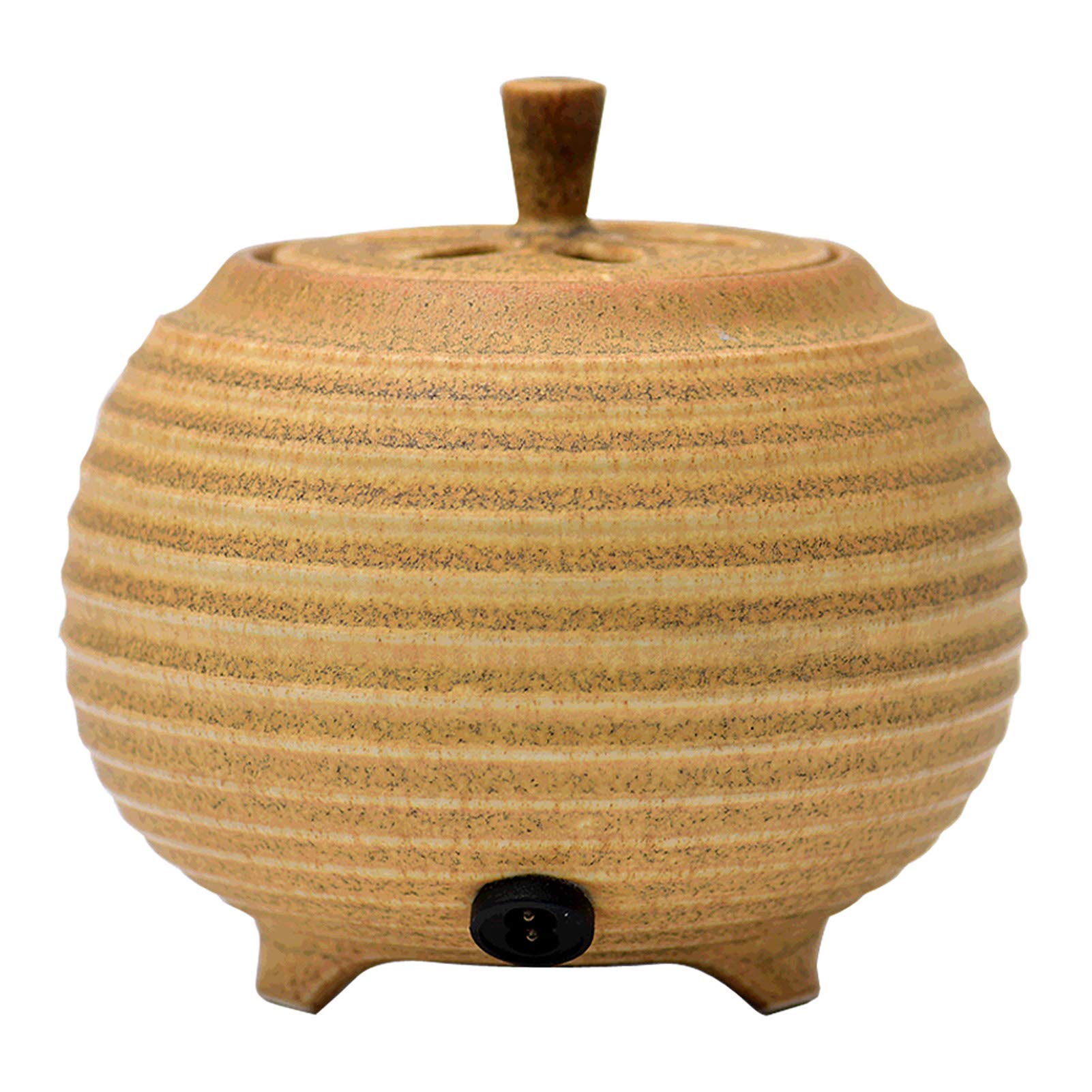 Feelme Bruciatore di Incenso Elettrico - Regolazione della Temperatura dei Tempi Ceramica Diffusore Elettronico di Aromi, Bruciatore di Incenso Elettrico Riscaldatore-per della Casa/Ufficio