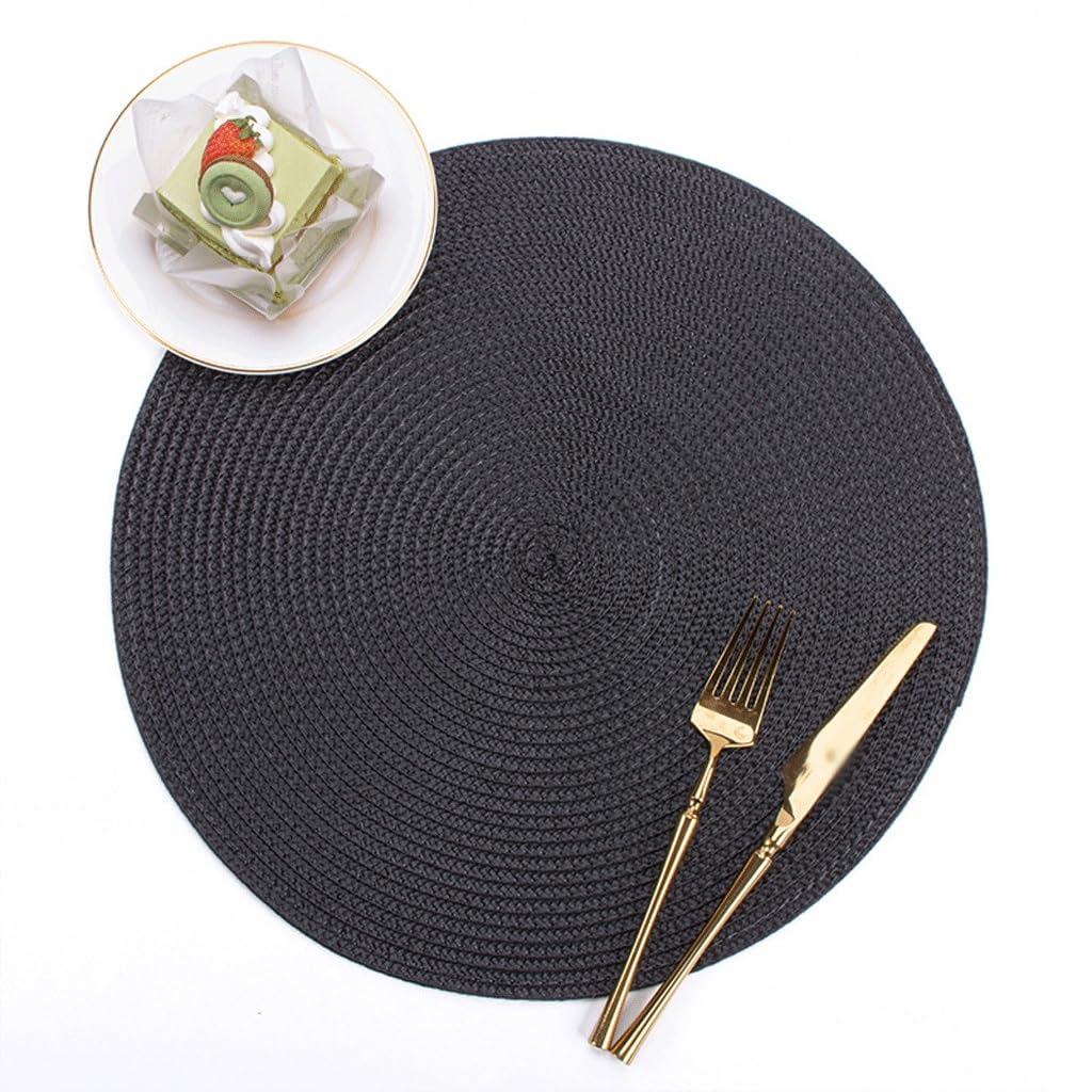 Décoration de Table, Sets de Table, Tapis de Cuisine Rond tissé à la Main Style Occidental antidérapant pour la Maison