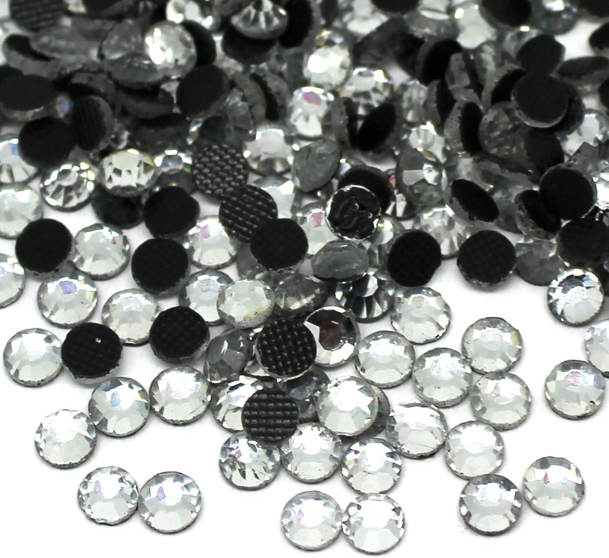 Zbella Crystal Hot Fix Rhinestones 10 Gross (1440 Stones/pkg) Hotfix Rhinestones (ss10, Orange)