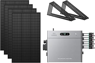 Zendure SF2400 Pro Balkonkraftwerk mit Speicher, 2400W Bidirektionale AC-Leistung, 4 750W MPPT, 4800W PV-Eingang (3000W DC+1800W AC), Eweiterbar von 16,8kWh, Play & Plug, IP65, mit 4 450W Solarpanels