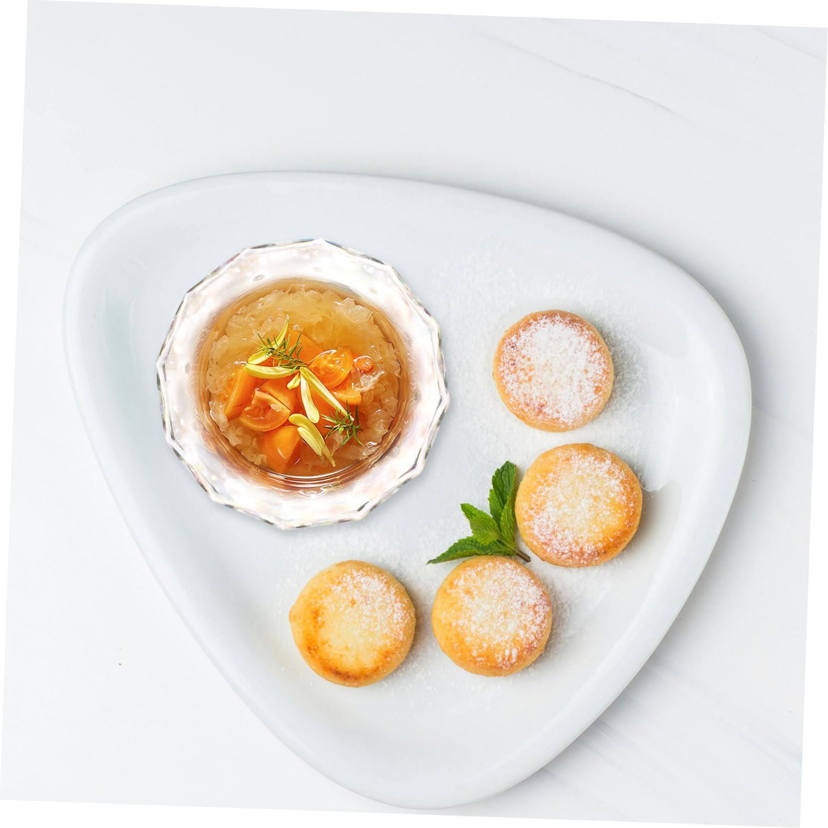 SOLUSTRE 4 Stück Spitzen-dessertschale Schüssel Obst Container Essgeschirr Korb Pasta Schalen Mischen Kaffeetassen Sichter Platte Fruchtbecher Puddingbecher Vorspeisenbecher Eisbecher Glas