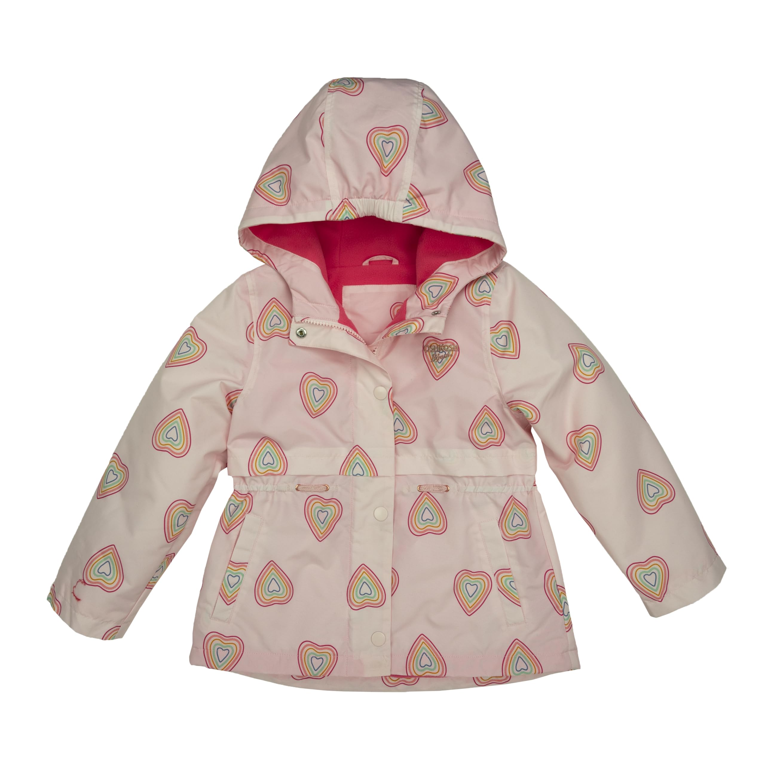OSHKOSH B'GOSH girls Midweight Fleece Lined Windbreaker Jacket
