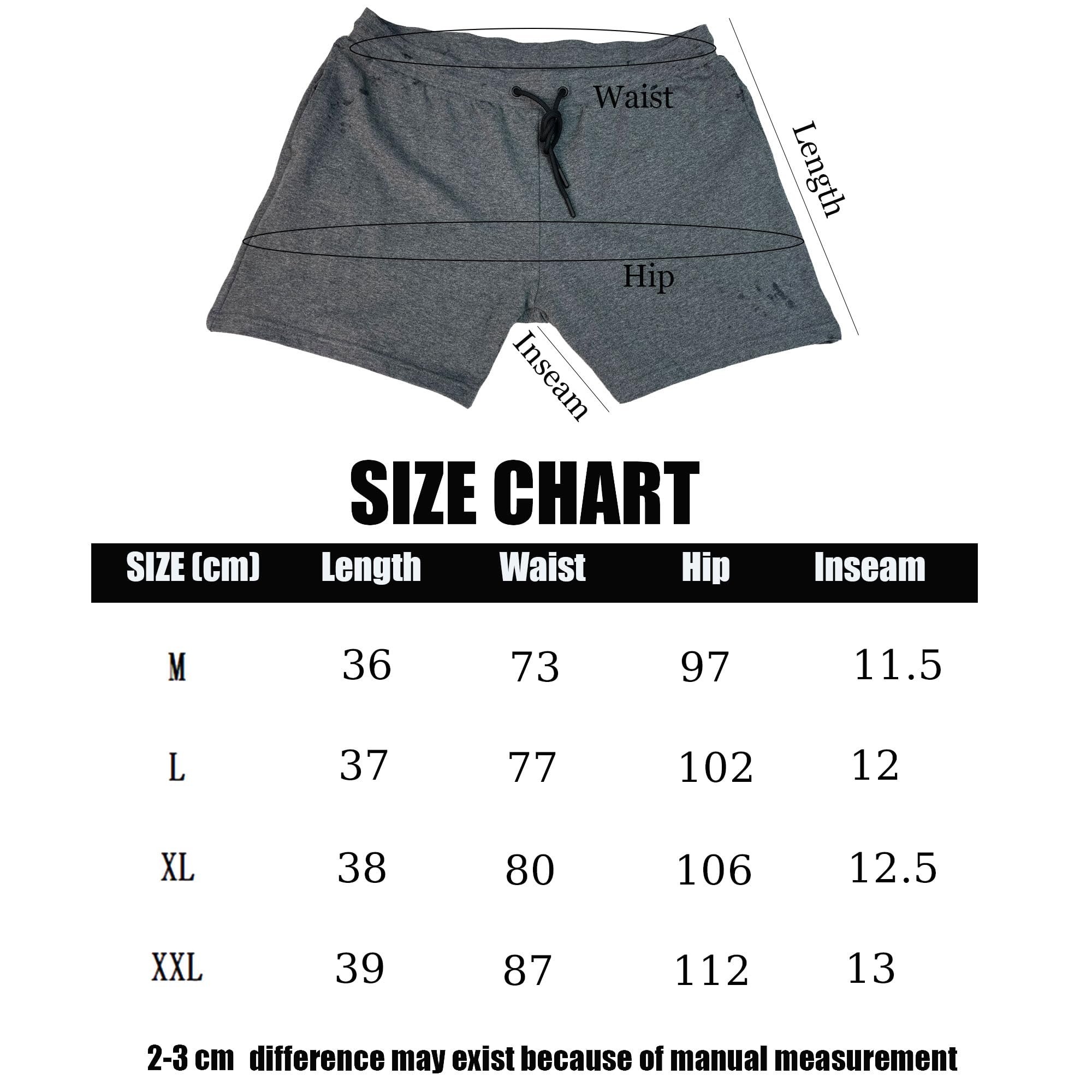 Shorts Homme Coton Short de Course de 5 Pouces Bermudas Pantalon Court Décontracté de Survêtement Respirant Cordon Ajustable de Fitness Jogging Gym Beach