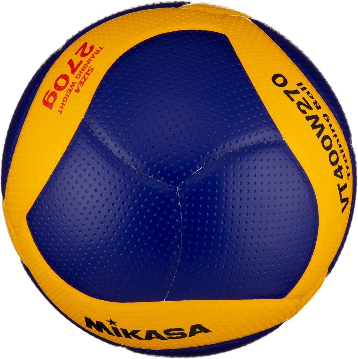 Mikasa VT400W270 Medicine Volleyball for Training, No. 4, 9.5 oz (270 g), For General College, High School and Middle School Students, Blue/Yellow