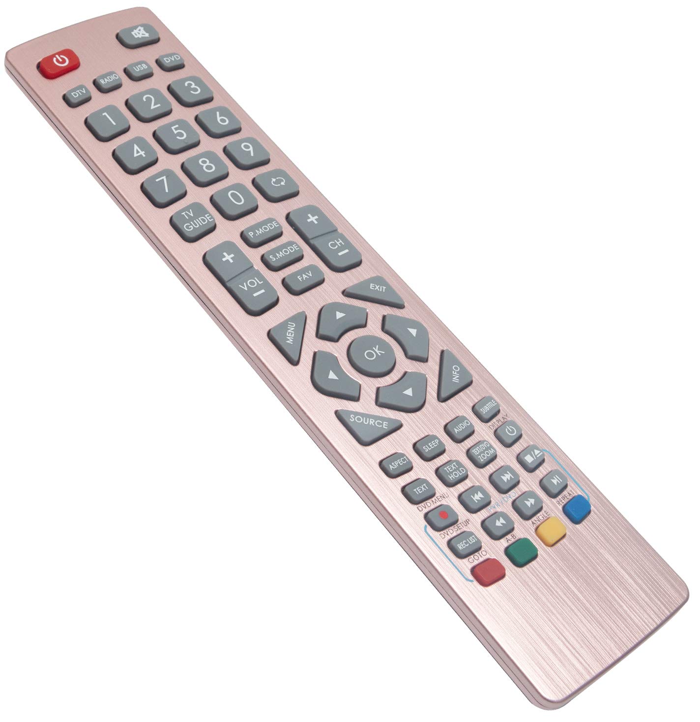 ALLIMITY SHW/RMC/0123 Rose Gold Remote Control Replace Fit for TV LC-24CHF4011K LC-24DHF4011K LC-24DHF4011KR LC-24DHF4011KW - Image 3