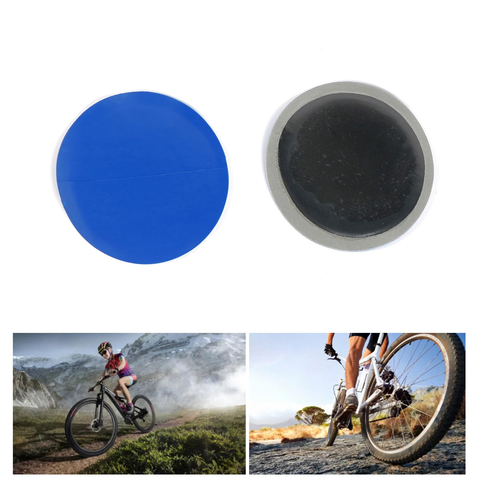 Ricarica per Riparazione Pneumatici per Uso motociclistico e Bici tubeless, Riparazione Rotondi in PU con Barattolo Trasparente per riporre ricambi per Pneumatici tubeless da Viaggio