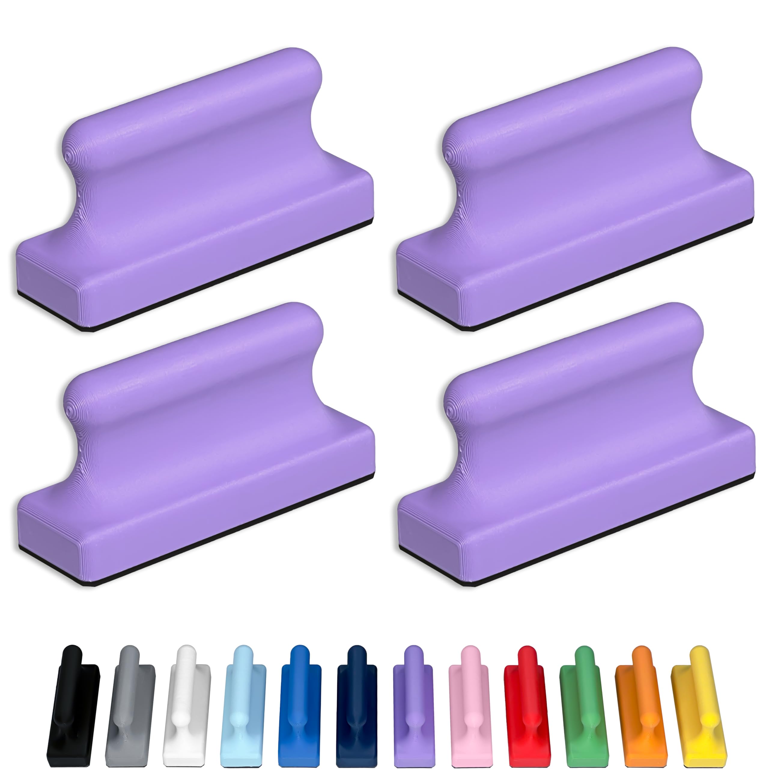 Glassboard Studio Mega Magnets - Neodymium - Heavy Duty, Colorful, Ergonomic, Ideal for Crafting, Quilting, and as Magnetic Knife Holders (4, Periwinkle Purple Pawn) โ image 1