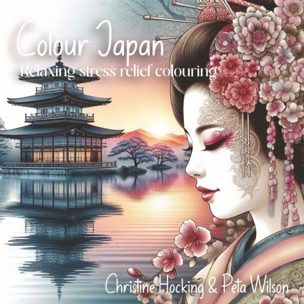 Colour Japan: Relaxing,stress relief colouring