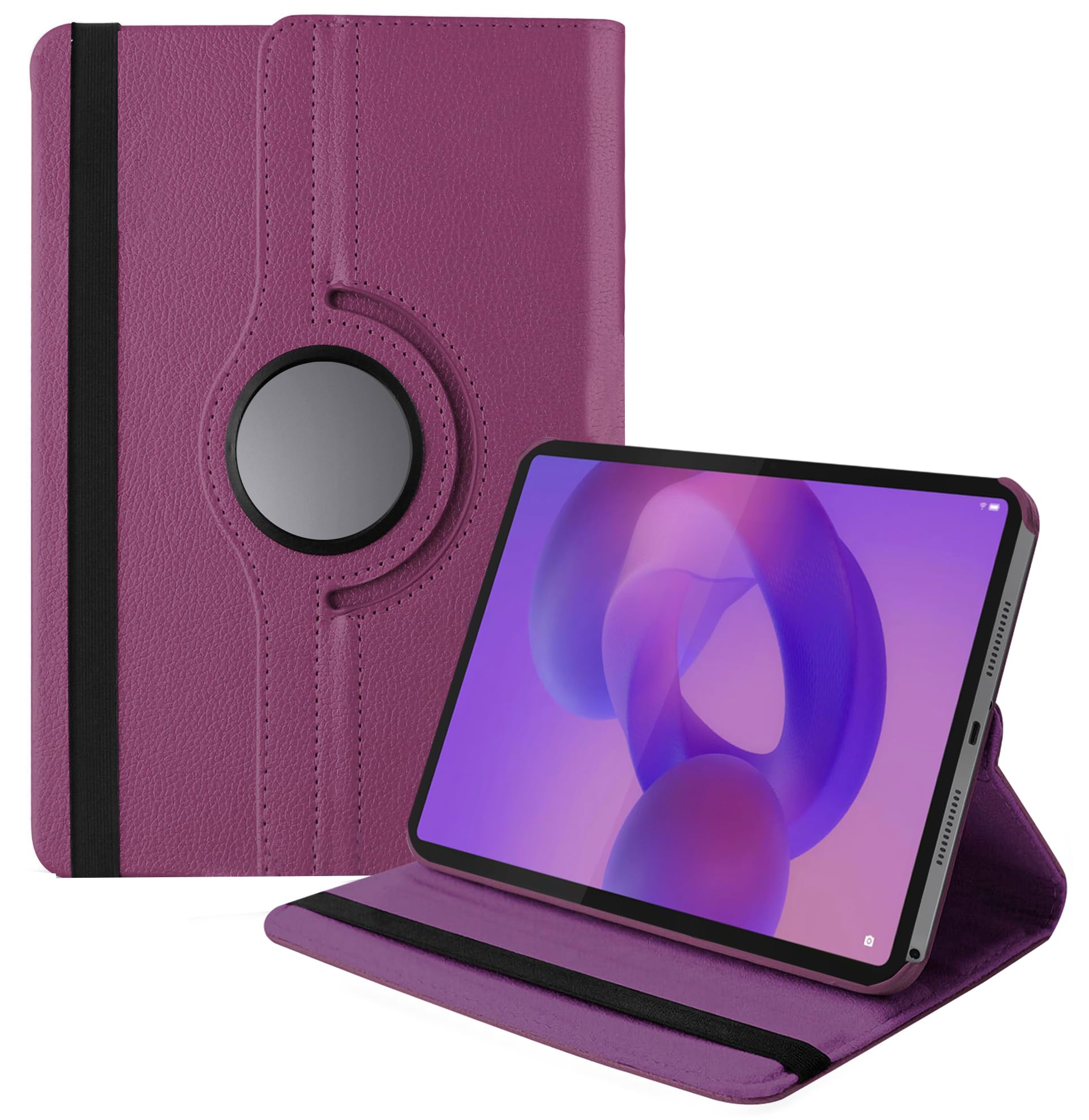 TGK 360 Rotatable Flip Cover for Lenovo Idea Tab 11 inch Case 2025 TB-336ZU TB-336FU (Purple)-image-37