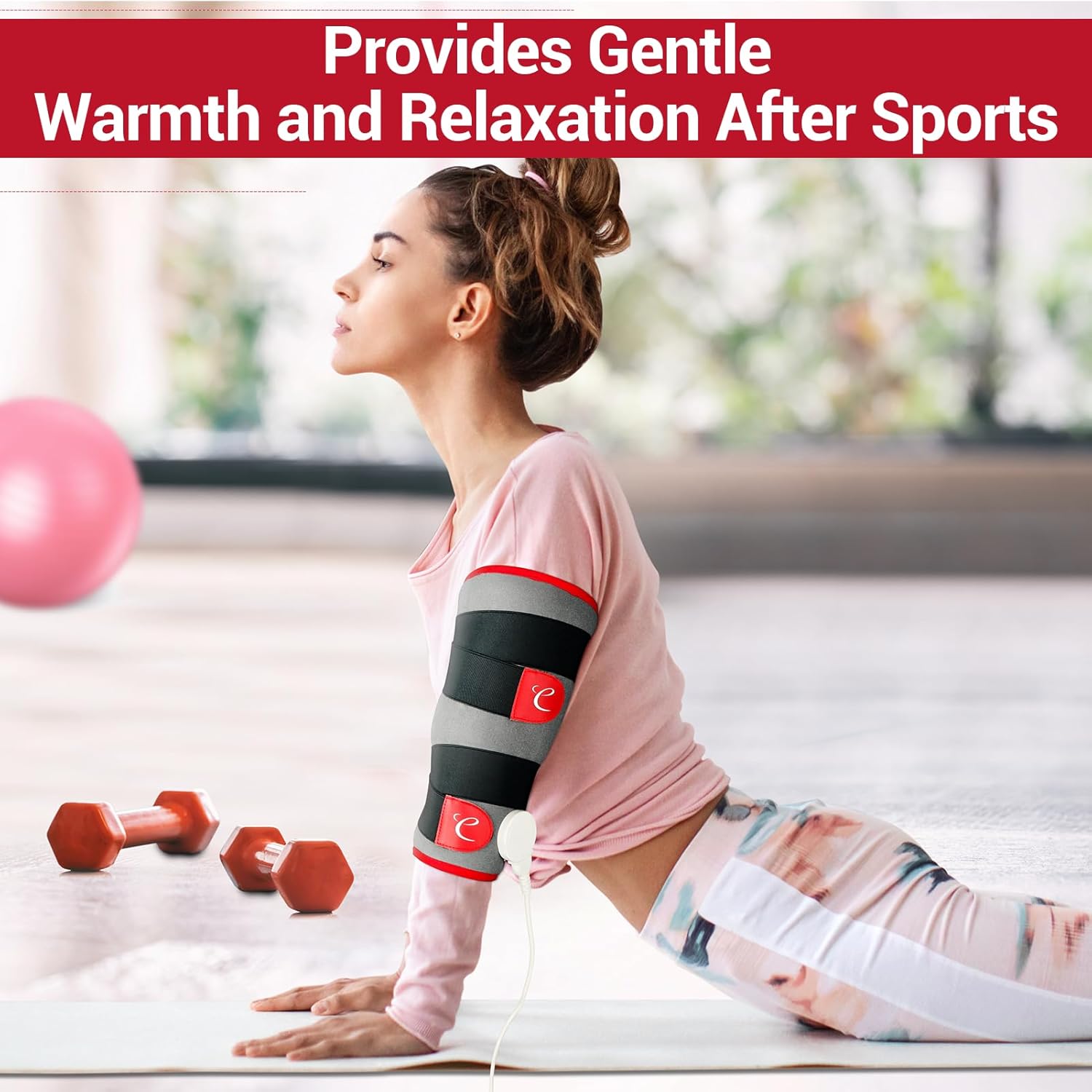 Comfytemp Leg Heating Pad, FSA Eligible Items Only List Wearable Heat Pad for Leg and Calf, HSA Electric Heat Wrap for Thigh/Knee/Arm/Hamstring Soothing Warmth, Birthday Gifts for Mom/Women/Wife/Her - Image 7