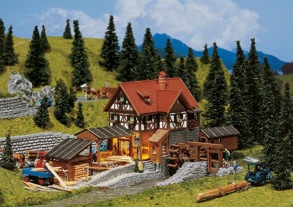 Amazon.com: Faller 232255 Sawmill Non-Powered Wthrd N Scale