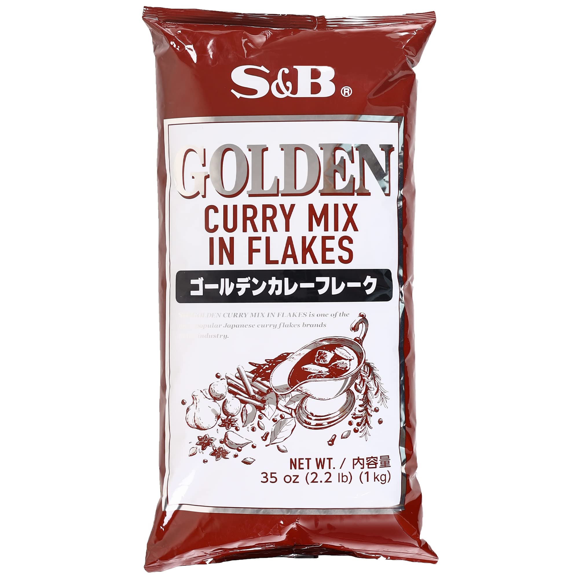 S&B Japanese Golden Curry Sauce Mix Flakes, 1kg