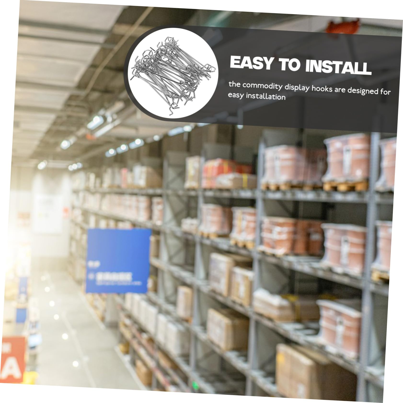 WOONEKY 50 pezzi Ganci per Pannelli Forati in Resistenti Ganci Parete Forata per Utensili e Espositori Design Ergonomico per Casa Ufficio e Negozi Facili da Installare e Duraturi