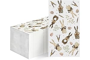 100-Count Easter Disposable Guest Towels for Spring Holiday Kitchen and Bathroom