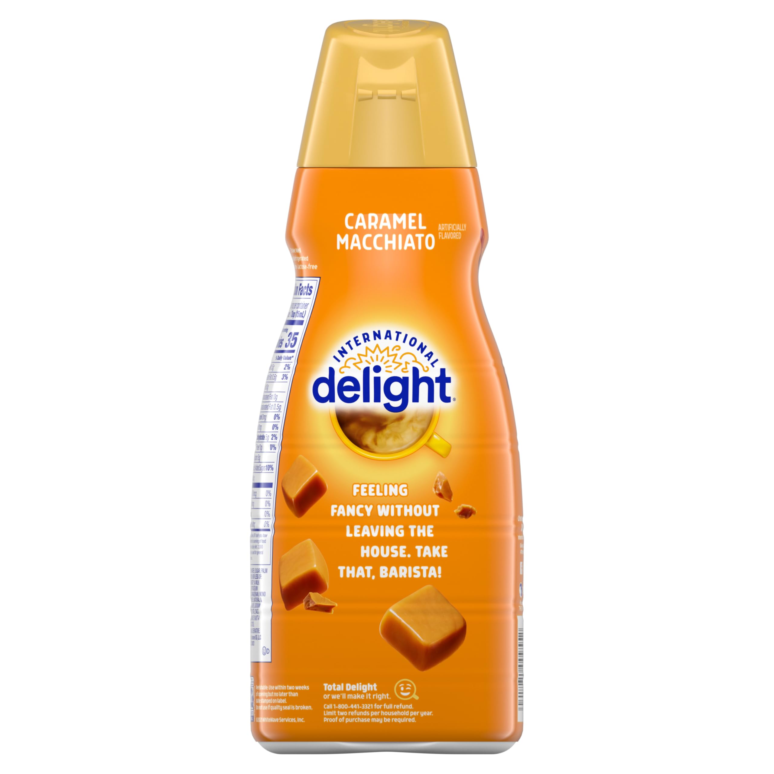 International Delight Coffee Creamer, Caramel Macchiato, Refrigerated Flavored Creamer, 32 FL OZ Bottle