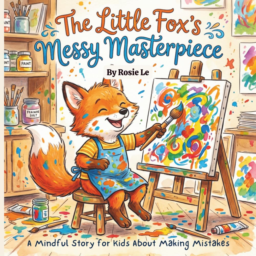 The Little Fox's Messy Masterpiece: A Mindful Story for Kids About Making Mistakes, Growth Mindset, and Finding Joy in Imperfection
