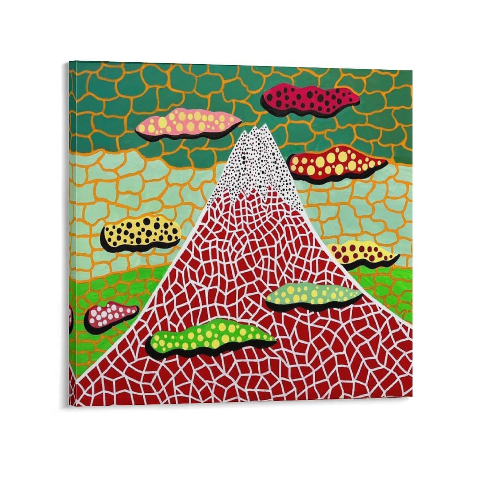 Amazon.co.jp: 草間彌生 アートパネル 絵画 壁掛け アート ポスター 赤