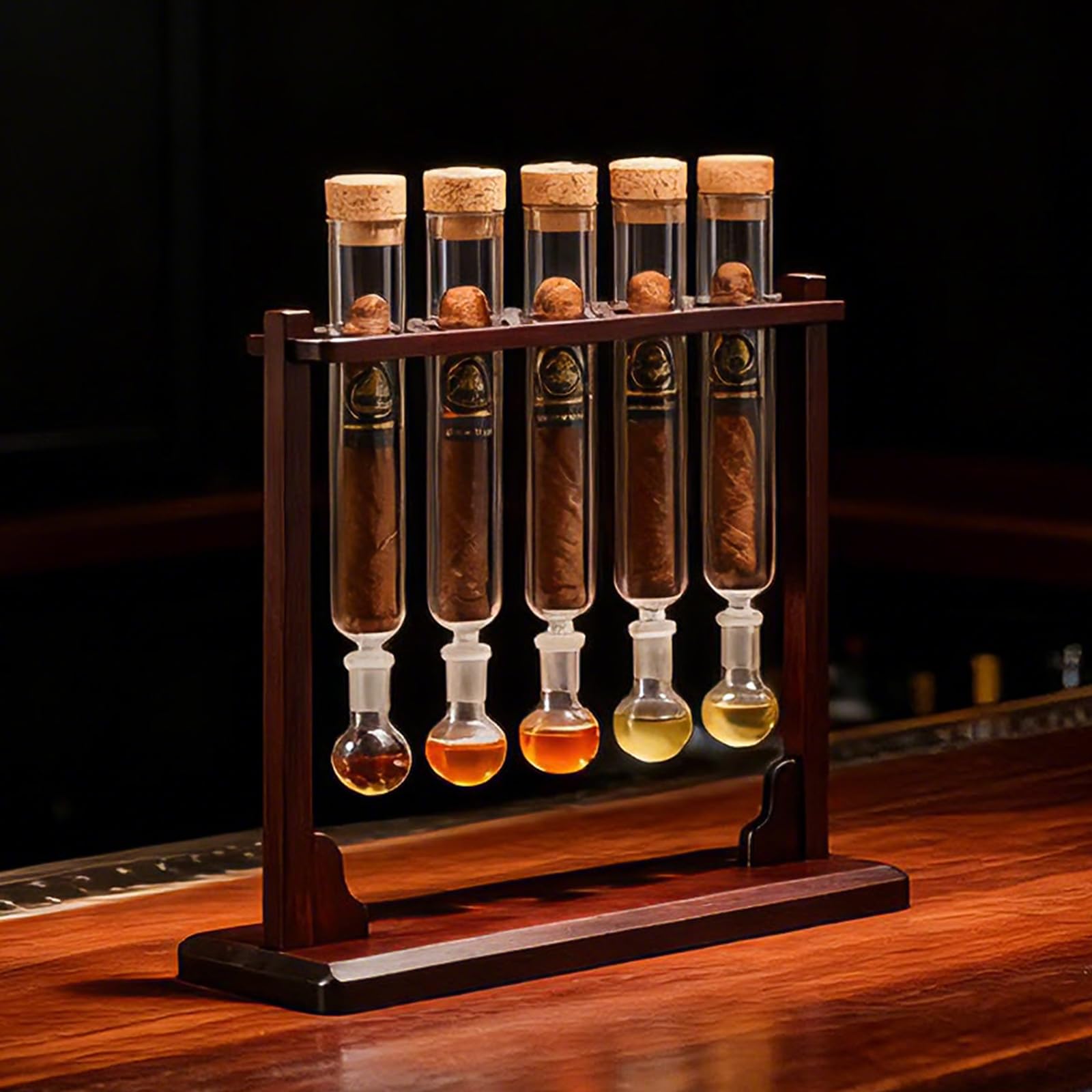 Injecteur de saveur de cigare avec humidificateur et tubes en verre pour aromathérapie