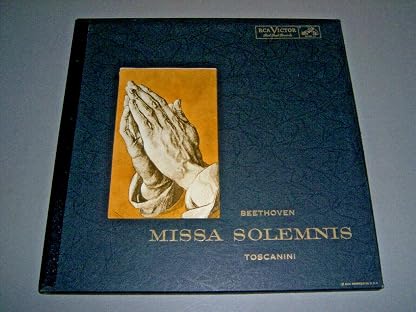 Ludwig van Beethoven, NBC Symphony Orchestra, Arturo Toscanini ‎– Missa Solemnis (2 X Vinyl LP Box set, 1954) por Beethoven — capa do álbum