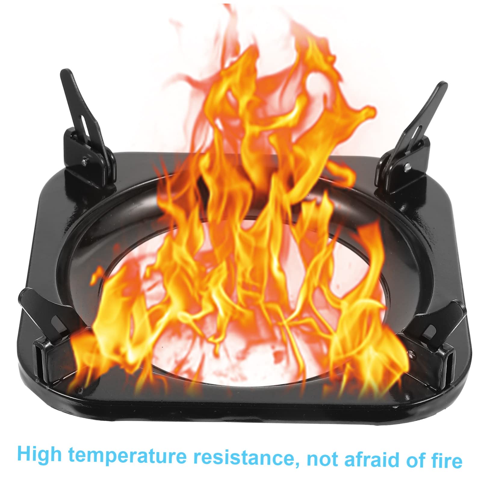 LIFKOME Soporte Metálico Para Placas y Hornos De Gas Rejilla Antideslizante Ahorro Energético y Resistencia Al Viento Para Cocinas y Hornillos Domésticos