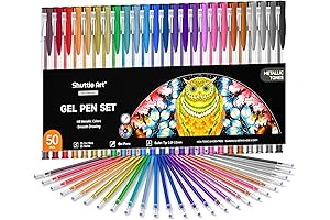 Shuttle Art 50 Pack Metallic Gel Pens