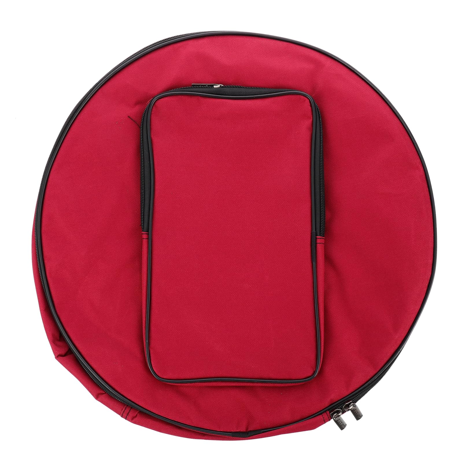 Alasum Borsa per Rullante 13-14 Pollici Imbottita Oxford Rossa Tracolla Portatile per Accessori Percussioni per Esibizioni All'aperto