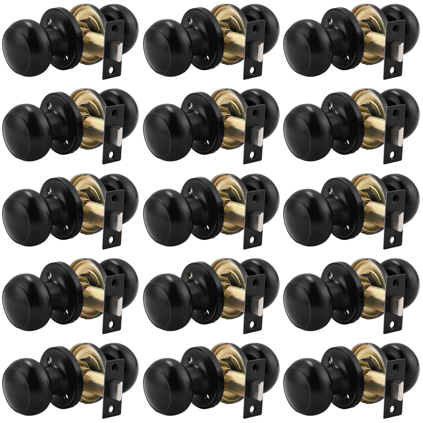 Probrico Passage Door Knobs - Keyless Black -22 Probrico Passage Door Knobs - Keyless Black -22