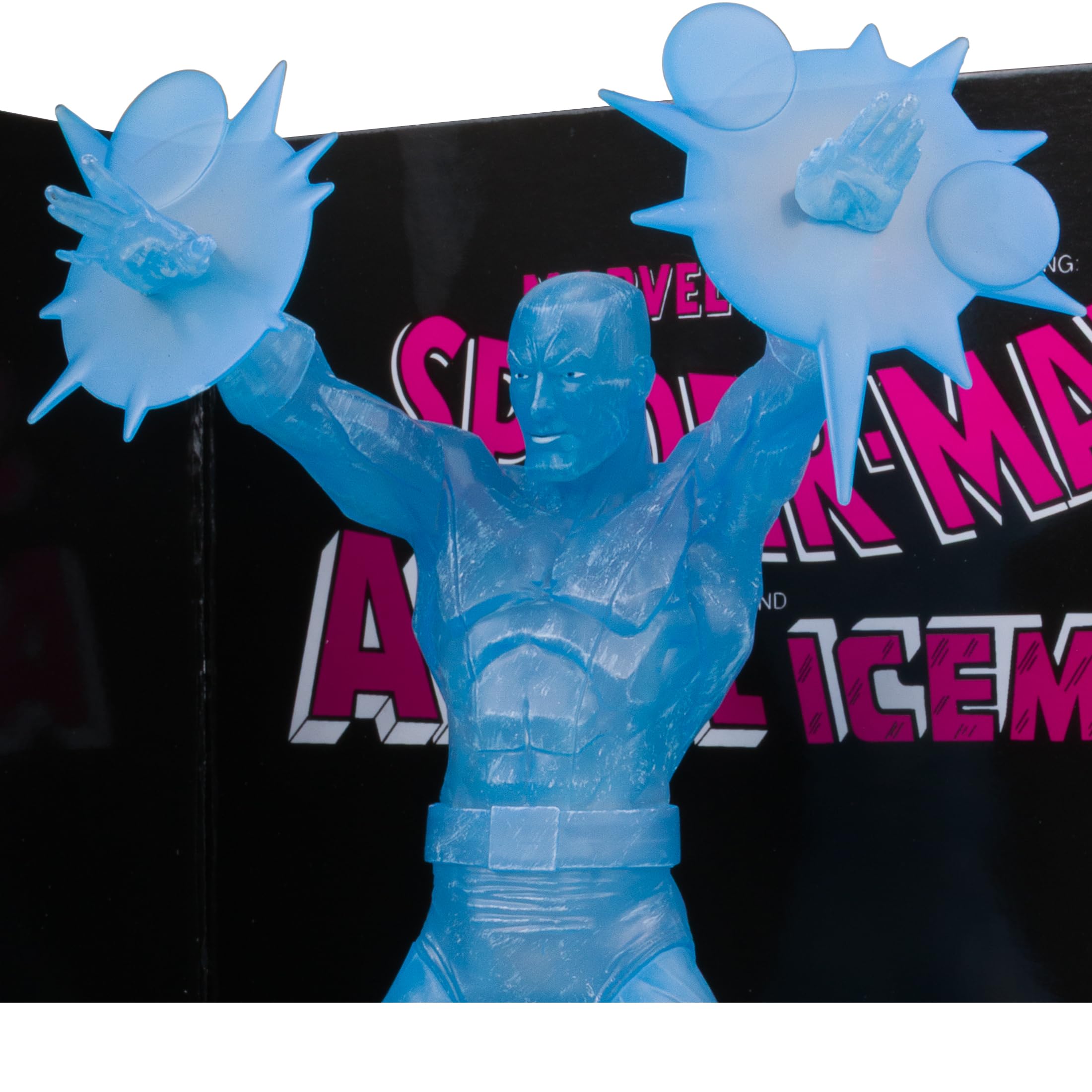 McFarlane Marvel Iceman 1:6th Scale Collectible with Scene (Marvel Tales #229) Red Platinum Edition Toys, Multi-color, 11.5" - Image 4