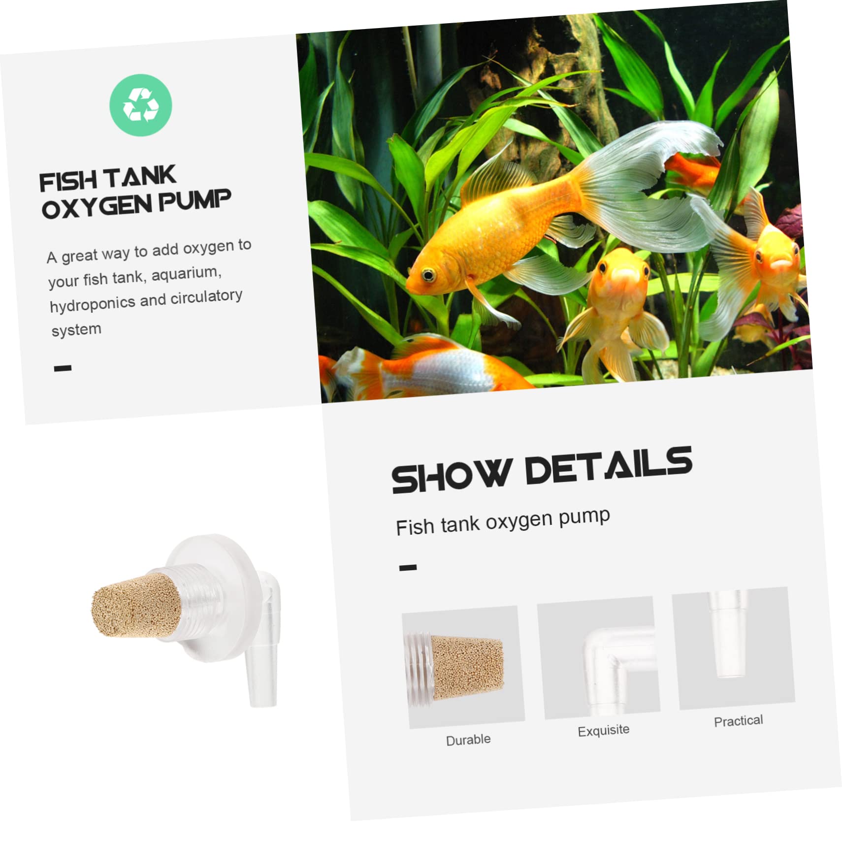 POPETPOP 30stücke Luftstein Diffusoren Für Aquarien Hochwertige -Bubble Diffuser Effektiven Sauerstoffanreicherung Süß Und Salzwasserfischbecken