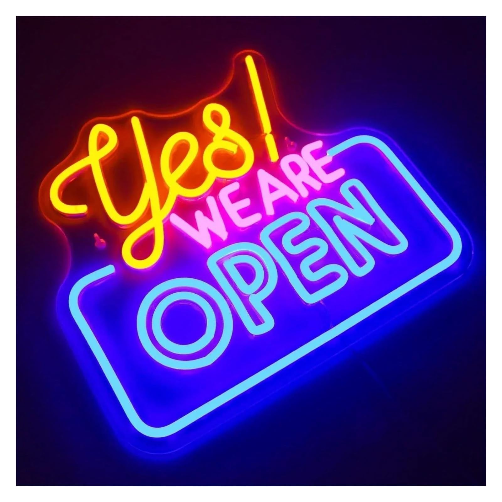 LED Lampada al neon Aperto per insegna commerciale al per neon con luce LED brillante 30x34,5 cm