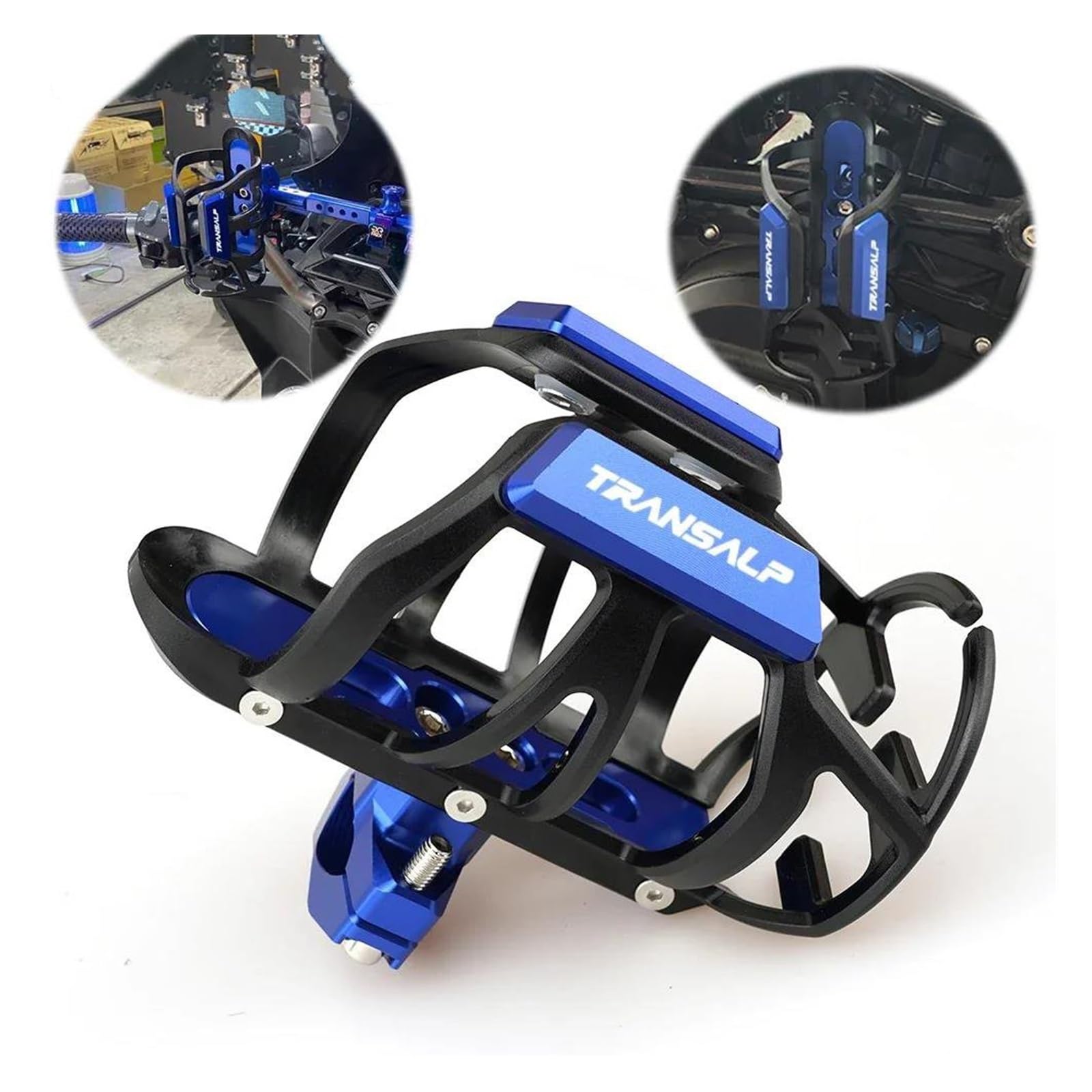 Portabicchieri Portaborraccia Per H&ONDA TRANSALP 600 XL700V 700 XL 650 VY/V1-V7 Transalp(Black)