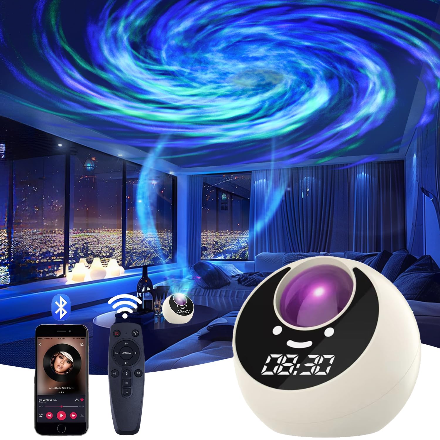 Galaxy Projector for Bedroom, Galaxy Light Projector with Timer and Remote Control (Galaxy Projector)