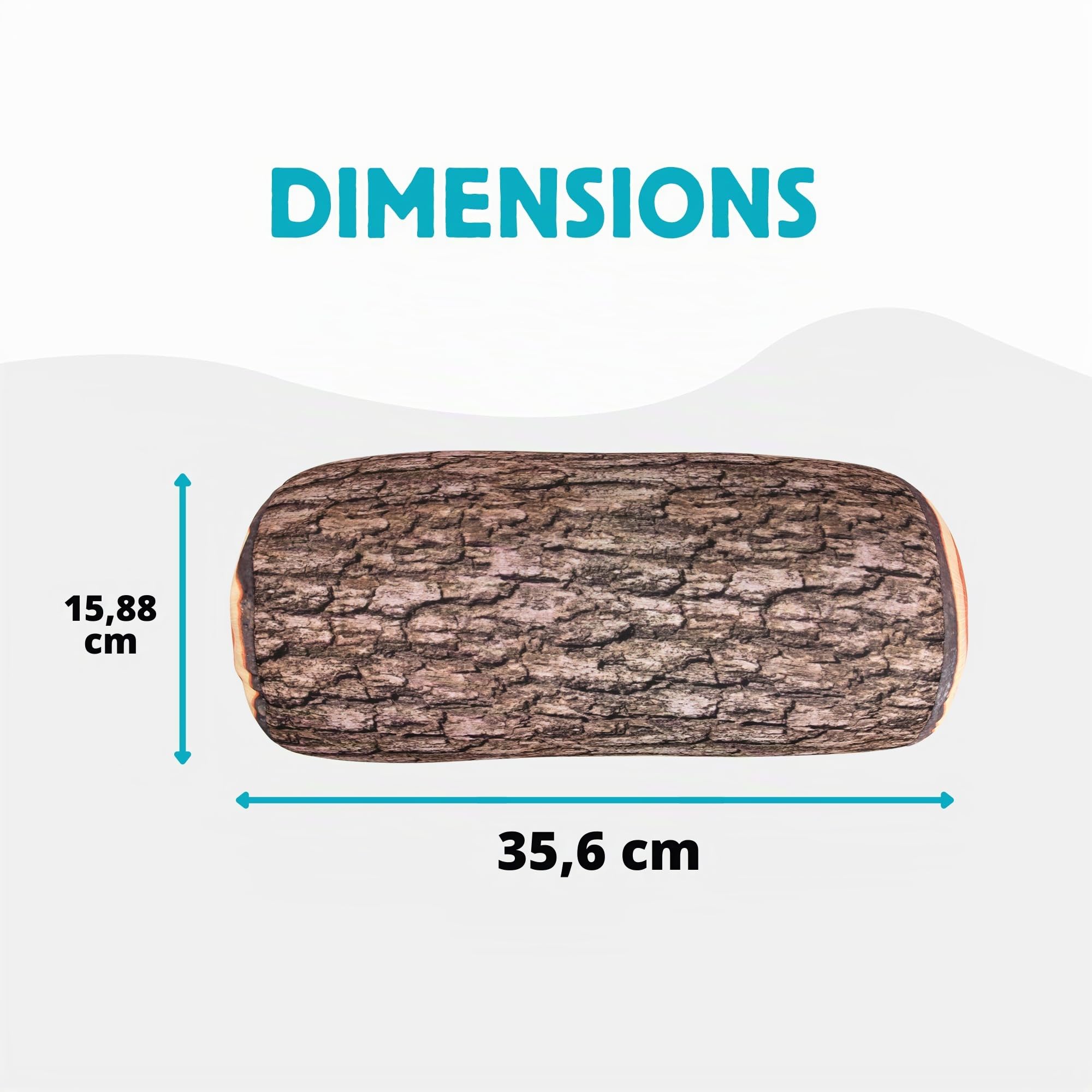 Kikkerland KKTT13 Coussin de Voyage Forme de Bûche