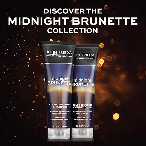 Miniatura 4 de John Frieda Midnight Brunette - Acondicionador de profundización de color visiblemente más profundo 83 onzas con aceite de onagra infusión de cacao
