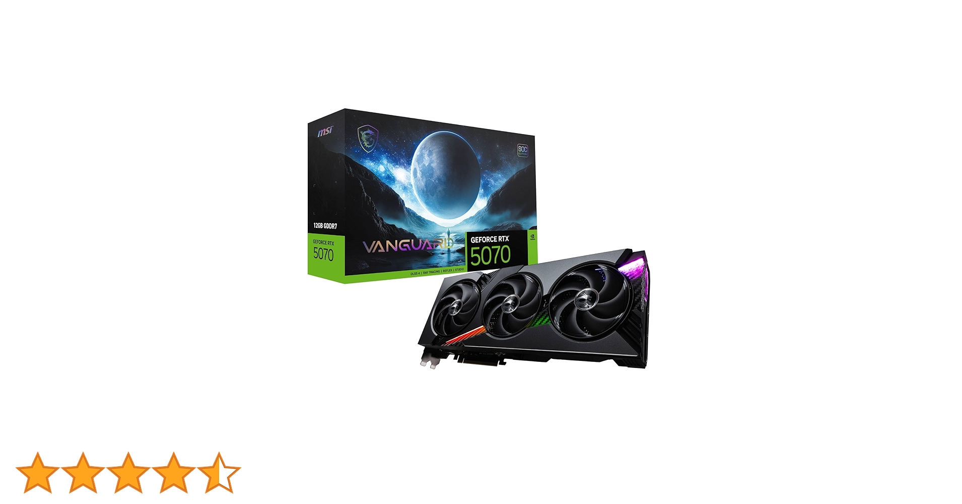 グラフィックボード・グラボ・ビデオカード MSI GeForce RTX 5070 12GB GDDR7 Amazon | MSI GeForce RTX 5070 12G GAMING TRIO OC グラフィックス