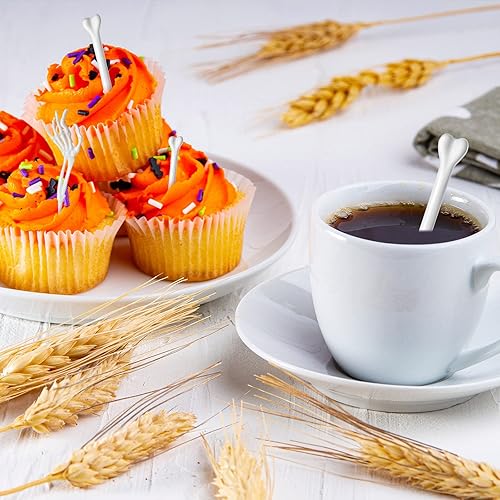 Miniatura 6 de 48 palitos de esqueleto, palillos de esqueleto, de plástico, para alimentos, reutilizables, para cócteles, bebidas, Swizzle, decoración de fiesta de