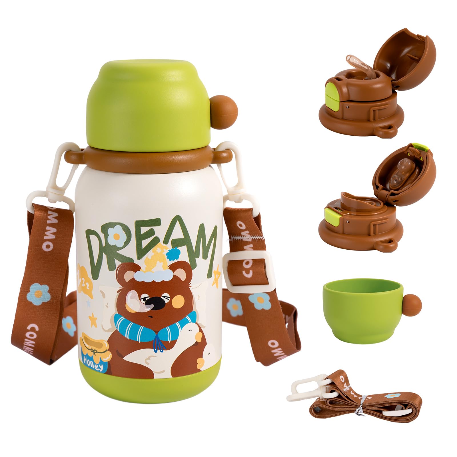 Amazon｜【3wayキッズ水筒】Umimile 水筒 子供 500ml 保冷 保温 真空