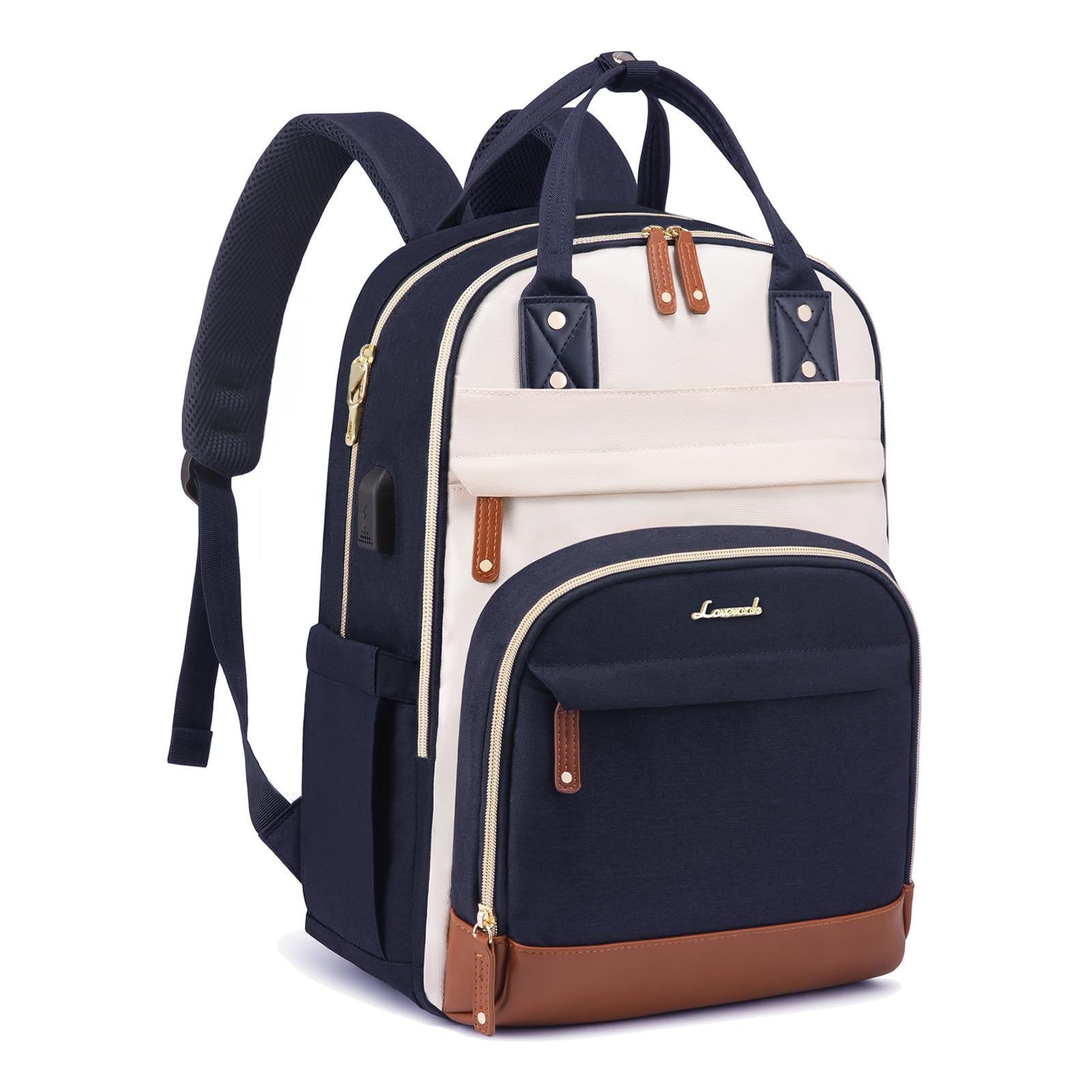 LOVEVOOK Rucksack Damen Laptop Rucksack 15.6 Zoll Schulrucksack Mädchen Teenager Wasserdicht Schultasche Jungen Anti-Diebstahl Rucksack mit Laptopfach für Schule Reise Business Lehrer