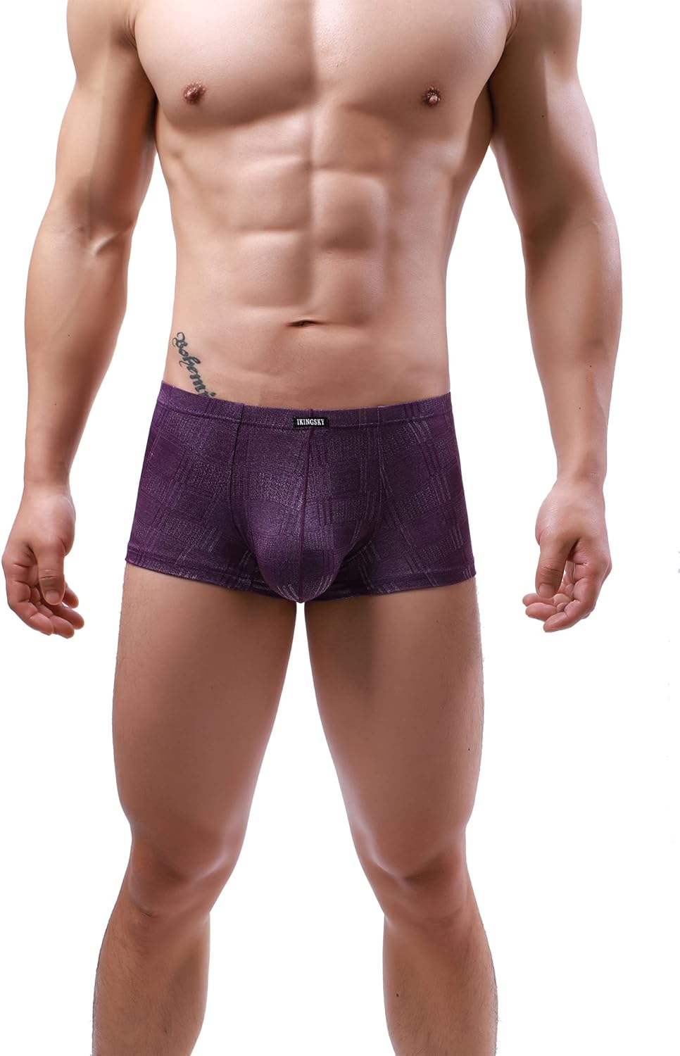 iKingsky Men's Four Way Stretch Boxer Briefs Sexy Pouch Shorts Low Rise Bulge Under Panties for Men - Image 2